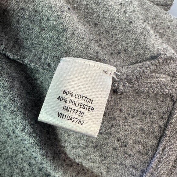 Converse One Star Womens Size Medium Gray Asymmetrical Zipper Jacket - Picture 7 of 7